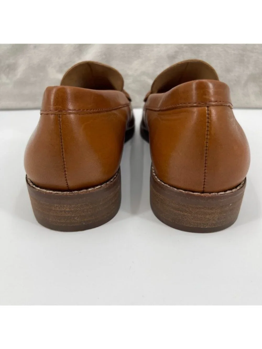 Madewell The Elinor Loafer Dark Chestnut Brown Leather Classic Preppy - Picture 8 of 11